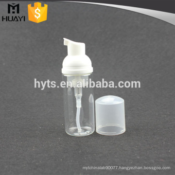50ml cosmetic plastic foam pump bottle with PET material